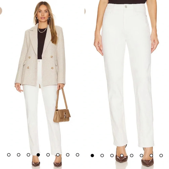 Frame Denim Pants - Frame Le Super High Straight in Au Natural White Jeans Size 28 $248 Denim